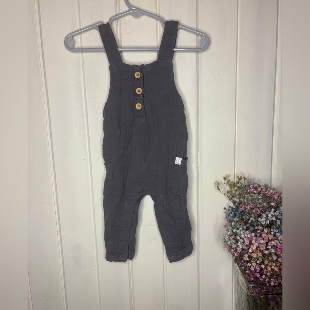 Baby Boy / unisex lightweight muslin overalls